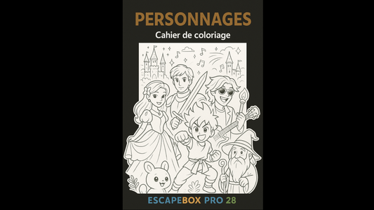 Cahier de coloriage – Personnages