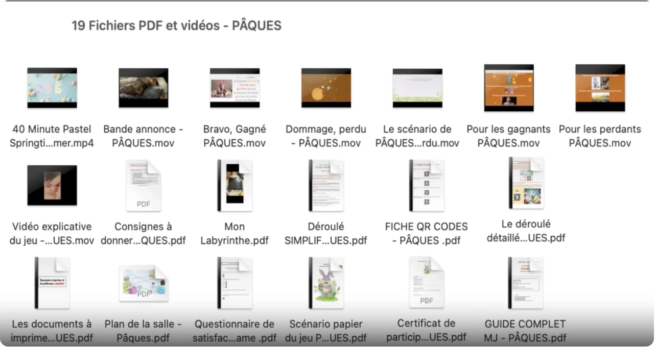 Pack de 5 Escape Games numériques